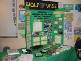 We presented information to the public on wolves and their reintroduction.